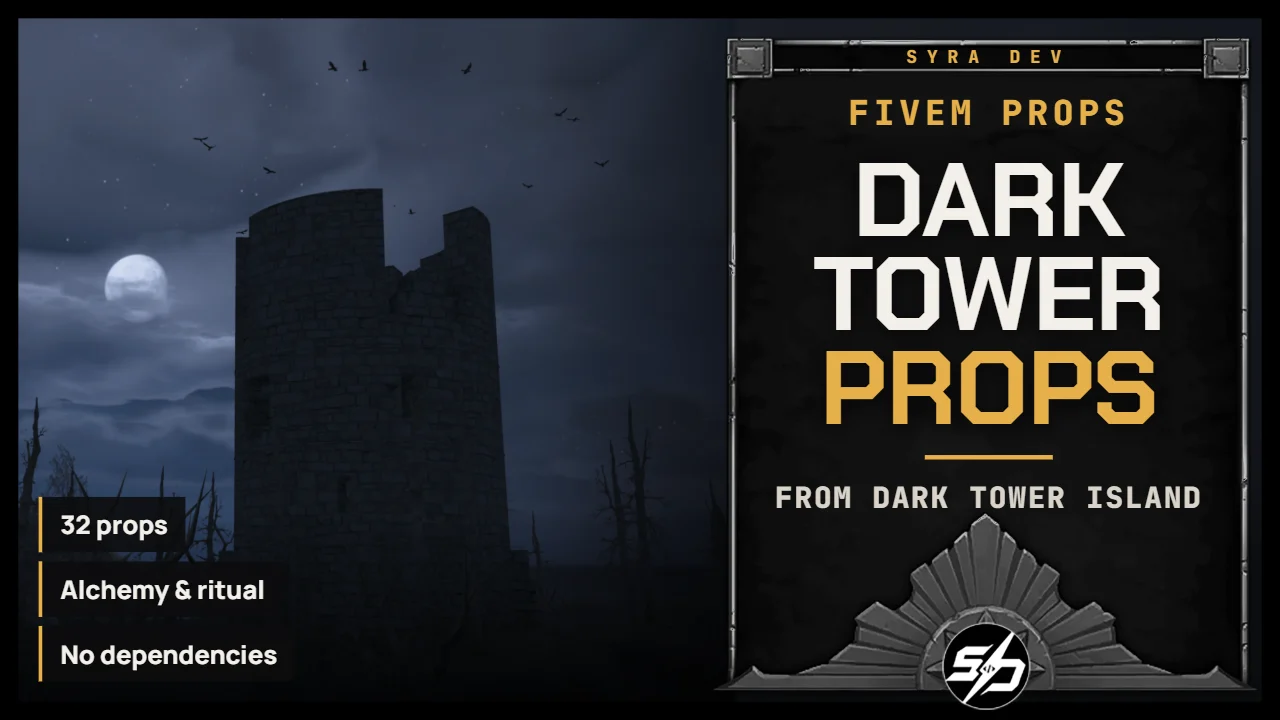 32 Dark Tower Props